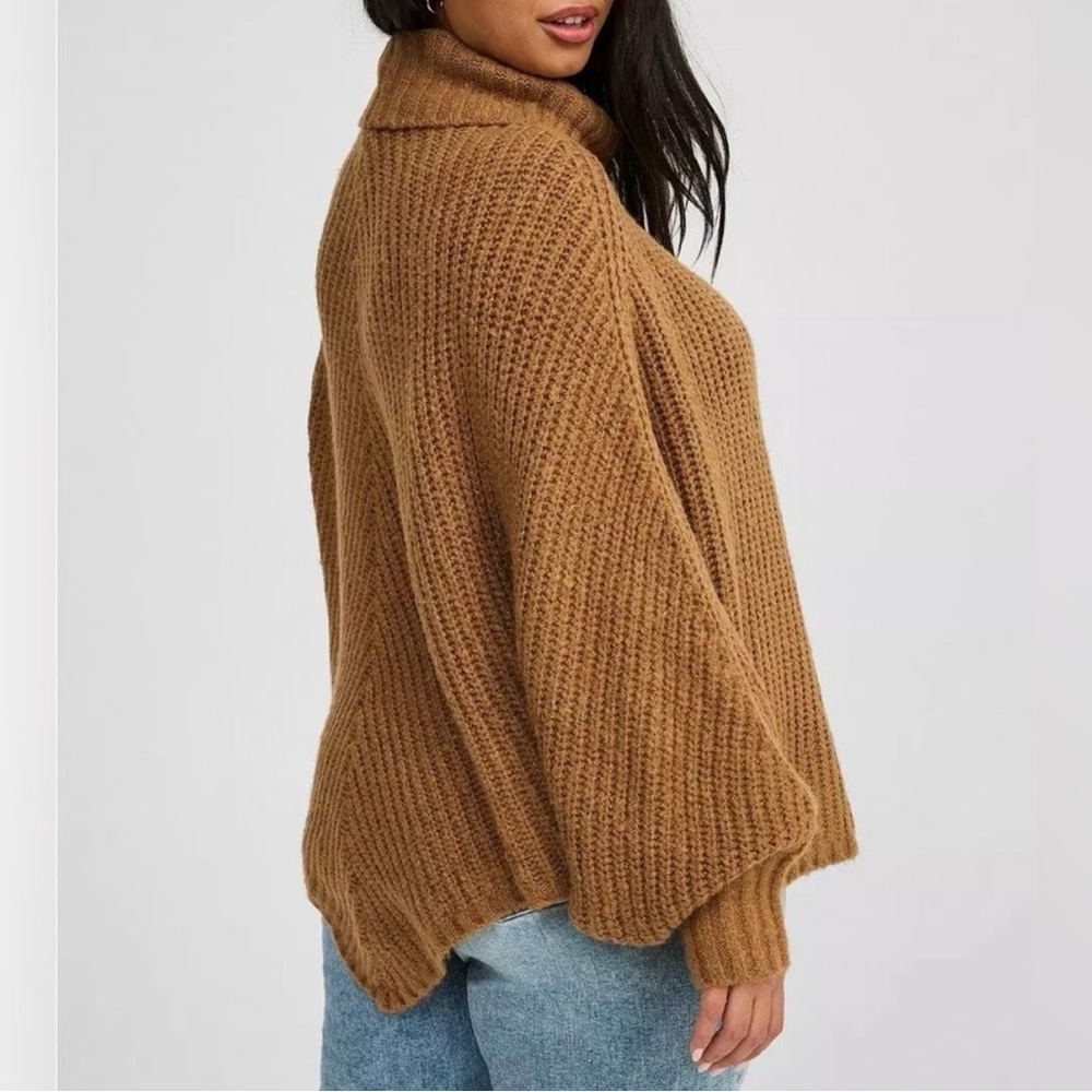 Torrid Tan Cowl Neck Sweater - Picture 2 of 5